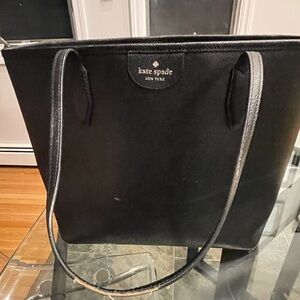 Kate Spade Black Leather Tote